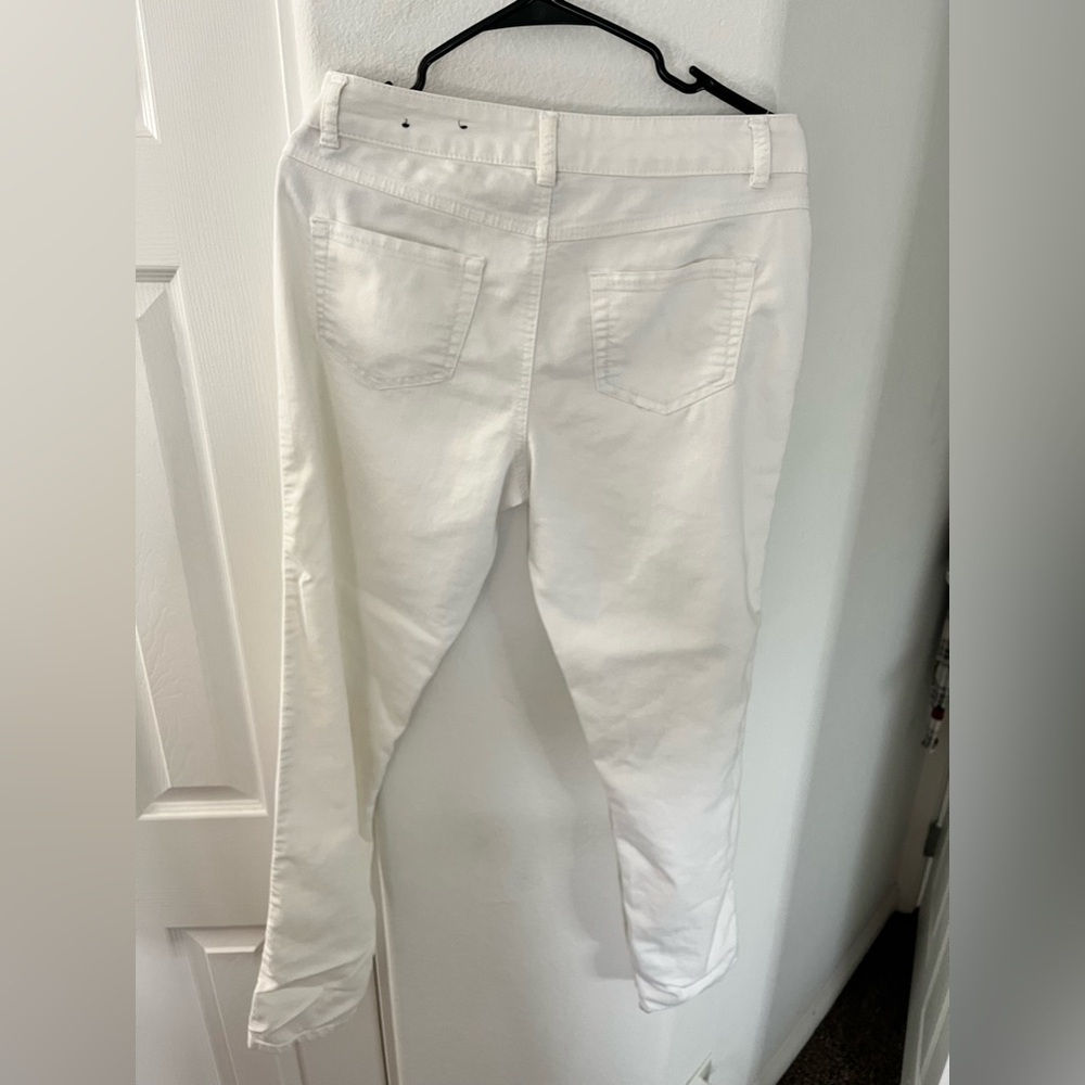 d.jeans Women’s White Ankle Crop Jeans – Size 6 - Picture 4 of 5